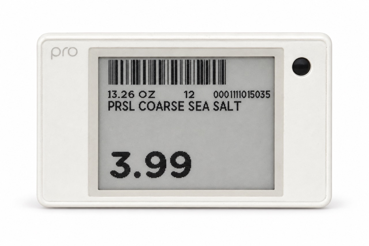 Mariano’s shelf tag for Private Selection Coarse Sea Salt, 13.26 oz, showing 3.99 and item code 0001111015035