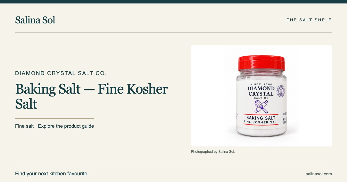 Diamond Crystal Salt Co. Baking Salt — Fine Kosher Salt social preview