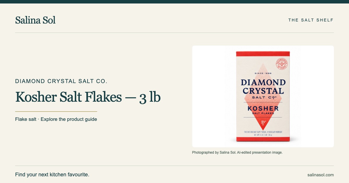 Diamond Crystal Salt Co. Kosher Salt Flakes — 3 lb social preview