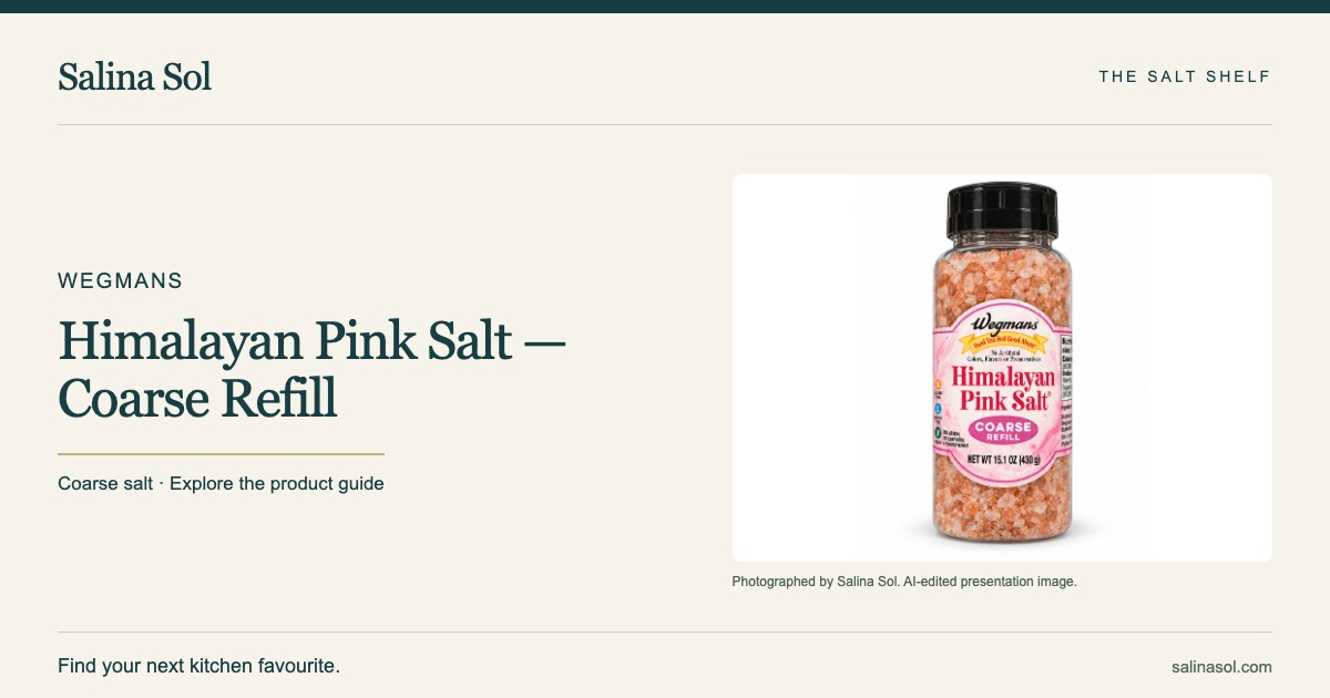 Wegmans Himalayan Pink Salt — Coarse Refill social preview